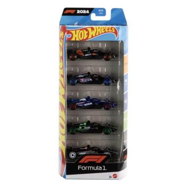 Imagem de Hot Wheels Pacote 5 Veículos Fórmula 1 - Mattel