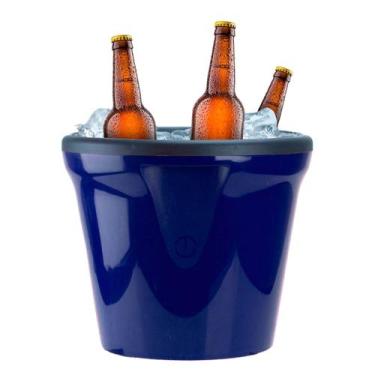 Imagem de Balde de Gelo 6L Térmico Unitermi, Azul