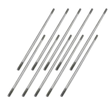 Imagem de 10PCS RC Toy Pushrod Connector Double End Threaded Rod Stainless Steel Rod Linkage for RC Airplane Helicopter Car Boat DIY Model Toy Parts (M4X150mm)