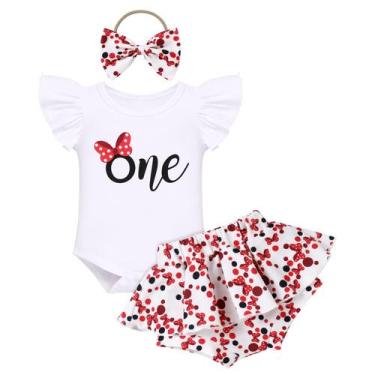 Imagem de Roupa: Baby Girl, 1º aniversário, Mouse Ruffle Romper Tutu 12-18M - IM