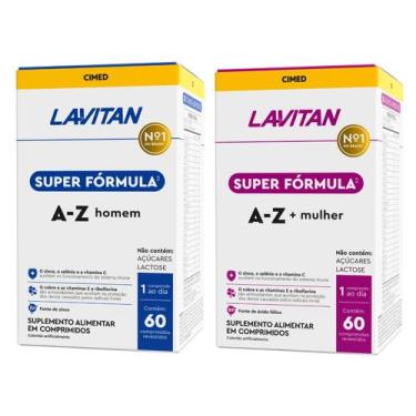 Imagem de Kit Lavitan 5G Multivitamínico Homem + Mulher 60 Comp cada - CIMED