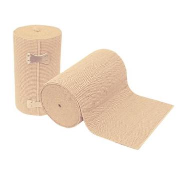 Imagem de Atadura Elástica 15cm x 3,00m Compressão Faixa Ortopedia Bandagem Enfe