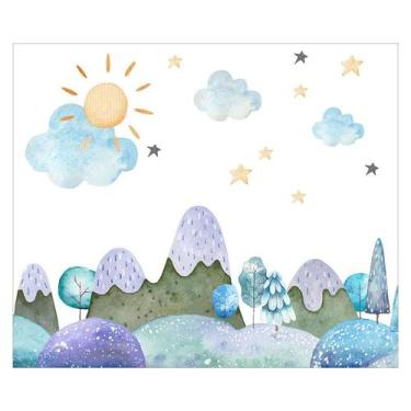 Imagem de Papel de Parede Adesivo Infantil Floresta Quarto Bebe - 748pcm - Allod