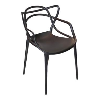 Imagem de Cadeira Allegra Masters, Polipropileno, Empilhável, Lavável, para Áreas Internas e Externas - Ideal para Cozinha, Churrasqueira, Piscina - Preta