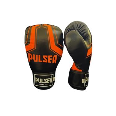 Imagem de Par Luva Boxe Kickboxing Muay Thai Microfibra Thunder Pulser (Laranja, 14oz)
