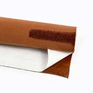 Imagem de Tecido De Camurça Autoadesivo 1 Peça - Reutilizável, Fácil De Cortar Para Painel De Porta De Carro, Projetos "faça Você Mesmo", 18 Cores E 7 Tamanhos (20x30cm-100x145cm)(YellowBrown,20x70cm)