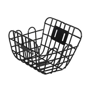 Imagem de KiBcsLic Cesta de bicicleta frontal para crianças Cesta de bicicleta infantil para crianças Triciclos para meninos e meninas Suporte de carga forte Fácil de, S Lamp Fork Mount