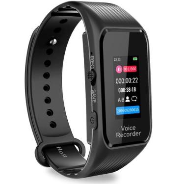 Imagem de Gravador de voz digital Colorful V67 128GB com gravação de 8000h - Vol