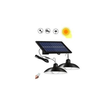 Imagem de Lâmpada pendente LED solar 240W com controle de teto duplo - Lightbek 