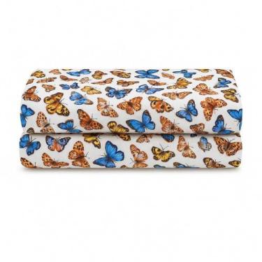 Imagem de Lençol De Cima Avulso Luar Estampado Casal 01 Peça Malha 100% Algodão 