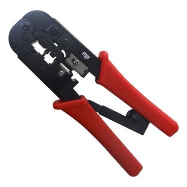 Imagem de Alicate Para Crimpar Conector Rj-11 + 45 Com Catraca Hy-568r Fertronic