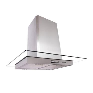 Imagem de Coifa Ilha Vidro Reto 90cm 127v Nardelli Inox