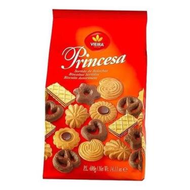 Imagem de Kit c/ 6 Biscoito Portugues Sortido Princesa Vieira 400g