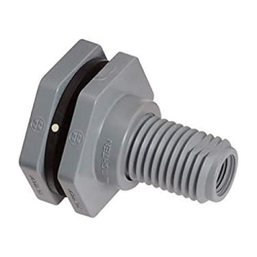 Imagem de Hayward BFA2007CEL Series BFA Large Flange Bulkhead Fitting, Socket x Threaded End, CPVC with EPDM Seals, 3/4" Size