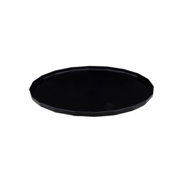 Imagem de Bandeja Plástico Para Servir Café Chá Redonda Aro 30 Não Quebra Restaurante Lanchonete