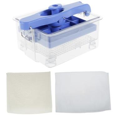 Imagem de Prensa de tofu, máquina de tofu com 2 níveis de pressão, máquina de fazer tofu eficiente com molde de 2 tamanhos, prensa de tofu grande, pode ser lavada na lava-louças, remova água extra em 20 minutos