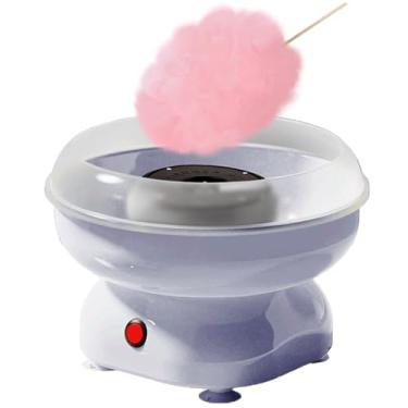 Imagem de Mini MáQuina De AlgodãO Doce,DiâMetro Grande De 270 Mm,Corpo Inteiro Pode Ser Desmontado E Lavado Para AçúCar Ou Doces Com 10 Palitos De Bambu E 1 Colher De AçúCar