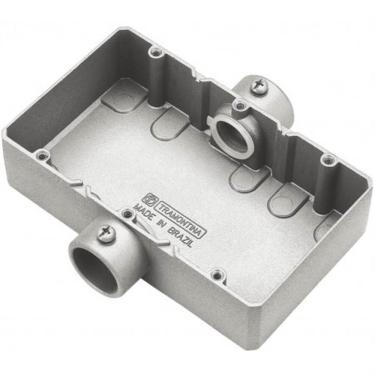 Imagem de Condulete Triplo Tipo ""CT"" sem Tampa e sem Rosca de 3/4"" Polegadas - 56112012 - TRAMONTINA