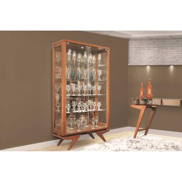 Imagem de Cristaleira de Vidro com Espelho - Pérola - Móveis Montanhês