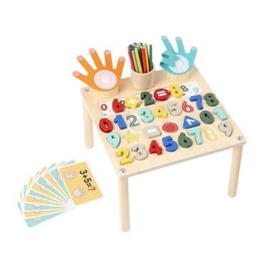 Imagem de menolana Mesa de atividades Brinquedo de aprendizagem de matemática Placa de adição e subtração Centro de atividades Brinquedos educativos para crianças, Placa de Números