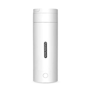 Imagem de Chaleira de água elétrica para viagem chaleira elétrica aquecimento copo portátil mini térmico aquecedor de água de forro interno de aço inoxidável para chá café leite chaleira elétrica (tamanho: 450 ml)