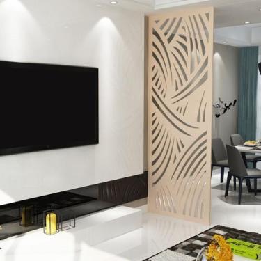 Imagem de Painel Vazado Divisória MDF Madagascar Crú - Decore Painéis e Divisóri