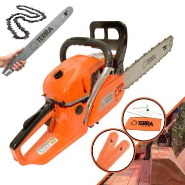 Imagem de Motosserra Terra MT-520 À Gasolina 2T 52cc 2,5HP Alta Rotação Profissi
