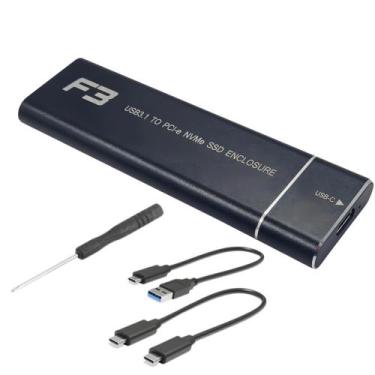 Imagem de Case Externo Adaptador SSD M.2 NGFF ou NVME para Type C / USB 3.0 Port