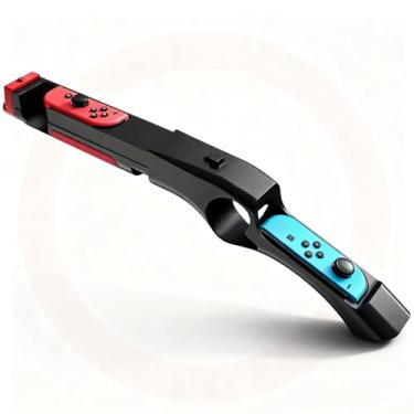 Imagem de INITMMO Gun Controller for Nintendo Switch/Switch OLED Controller Shooting Games Wolfenstein 2:The New Colossus,Resident Evil,Big Buck Hunter and Others,for Switch Hand Grip Hunting Game Accessory