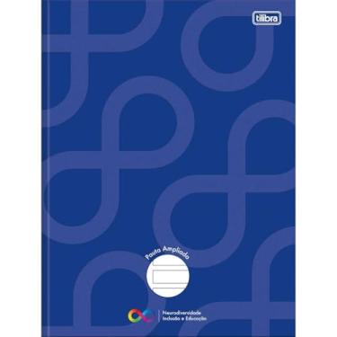 Imagem de Tilibra - Caderno Pauta Ampliada Brochura Capa Dura Tilibra Neuro 48 Folhas - Azul Escuro