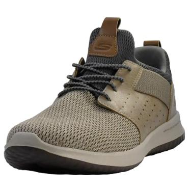 Imagem de Skechers Ajuste relaxado masculino: Braver - Rayland, preto, Cinzento-acastan, 12