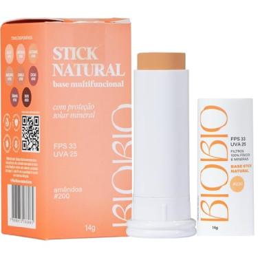 Imagem de Base Multifuncional Em Bastão Com Cor E Protetor Solar Fps33 Tom #200 (Amêndoa)
