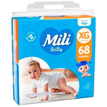 Imagem de Mili Fraldas Descartáveis Bebê Toque Suave Giga XG 68 unidades