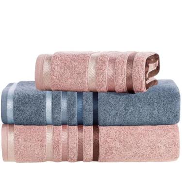 Imagem de Jogo de Toalhas Karsten Banhão Gigante Fio Penteado 3 peças, Sortida 5