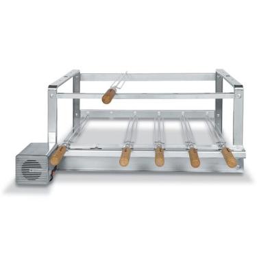 Imagem de Grill Giratório para Churrasqueira Kit 2006 Inox - Giragrill, Lado Dir
