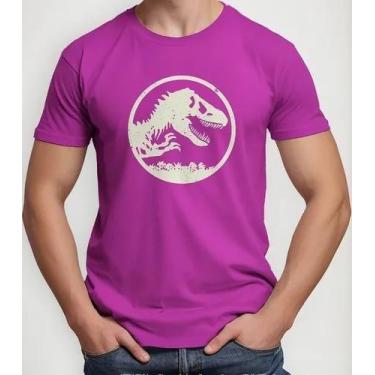 Imagem de Camiseta Camisa Algodão Adulto Feminina Masculina Filme Dinossauro Jur