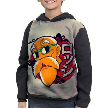Imagem de Moletom Infantil Mestre Kame Dragon Ball Z Dbz - smoke, Preto, 12