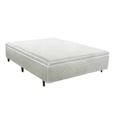 Imagem de Base Cama Box Baú Casal Herval Ravena 46x138x188 cm, Branco