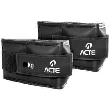 Imagem de Caneleira Tornozeleira De Peso Acte 5Kg Com Regulagem - Par - Ref T160