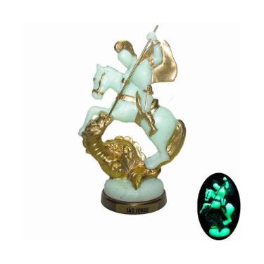 Imagem de Imagem Fosforescente São Jorge Soldado Jorge Da Capadócia Dragão Brilh