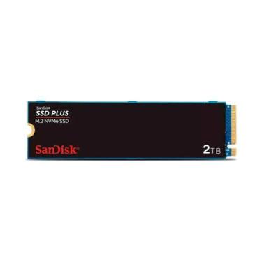 Imagem de SSD SanDisk Plus NVMe, 2TB, M.2, PCle, Gen3, Leitura 3.200 e Gravação 