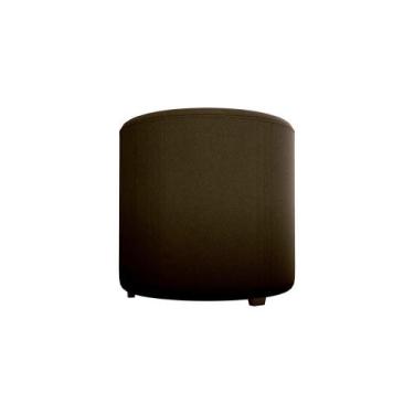 Imagem de Puff Banqueta Redondo Luxo Copenhage Matrix, VELUDO MARROM