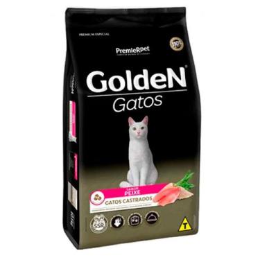 Imagem de Ração Golden Gatos Castrados Adultos Sabor Peixe 3 kg - Premier