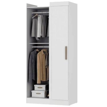 Imagem de Modulo de Guarda Roupas Canto P/Quarto Madrid Branco