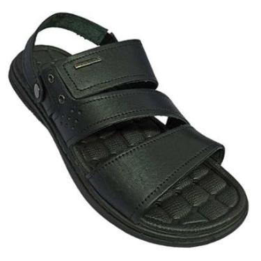 Imagem de Sandália Pegada Masculino Couro Anilina 3 Tiras Elastico-Masculino