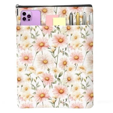 Imagem de Margaridas flores livro manga margaridas livros enseada aquarela floral livro bolsa protetor com zíper presentes de aniversário de Natal para mulheres leitoras amigos bibliófilos livros amantes