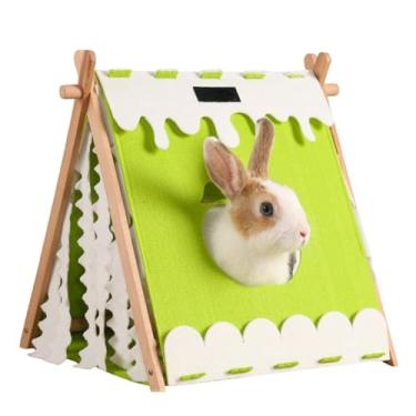 Imagem de Copfeu Esconderijo de coelhos, casas e habitats de animais pequenos, gaiolas de barraca para porquinhos-da-índia para porquinhos-da-índia, hamster, ratos, coelhos e outros animais pequenos, acessórios