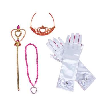 Imagem de Acessórios De Cosplay Da Princesa Frozen Anna Elsa Coroa Varinha Colar