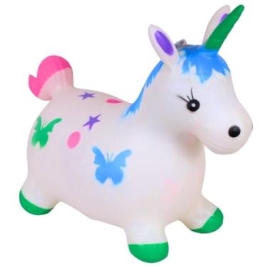 Imagem de Brinquedo Upa Upa Unicórnio Pula Musical de Borracha Upa Upa C/Som e Luz - Castela