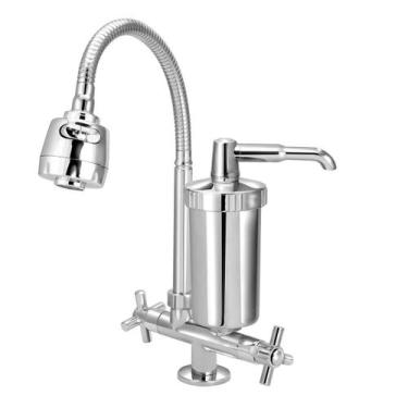 Imagem de Torneira Cozinha Gourmet Flexivel C/Filtro Abs Mesa 1/4V - Modelar